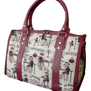 Stylish Personal Item Bag  - Tapestry Design - Parisian Theme - Spirit Frontier